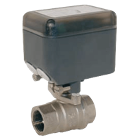 KUE-CO 2-Way Brass Ball Valve with Electrical Actuator
